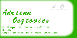 adrienn osztovics business card